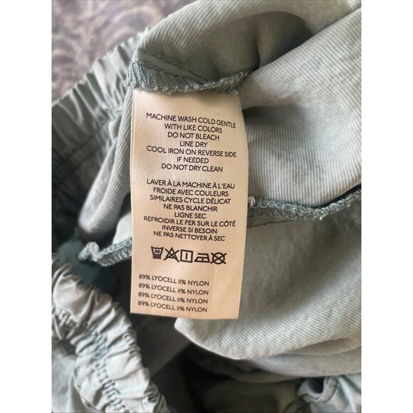 Free People Rough Riding Maxi Skirt Size XS Blue Utility Parachute Long Skirt - Picture 8 of 9